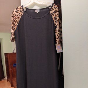 LulaRoe Black and Leopard Julia - NWOT, 3XL
